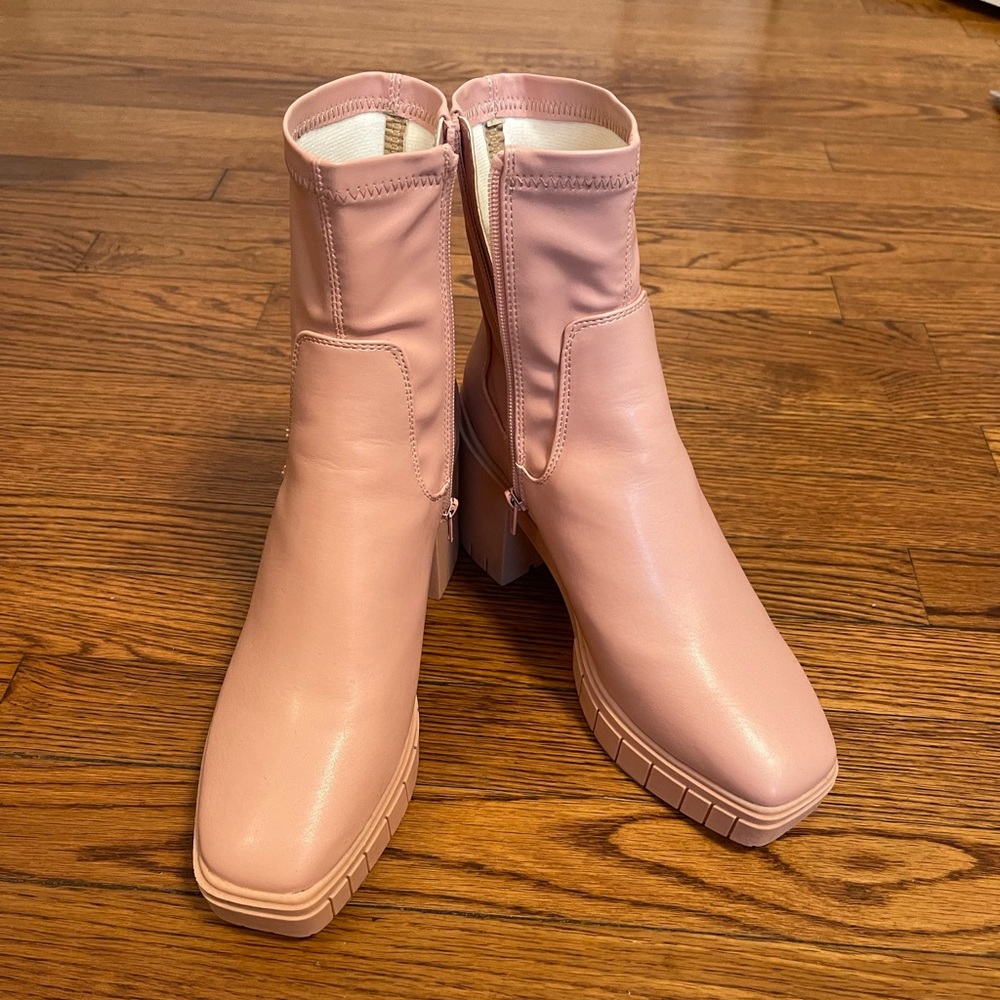 Pink booties